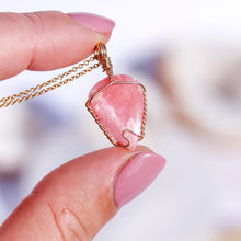 Load image into Gallery viewer, Rhodochrosite 14ct Gold Fill Necklace