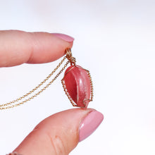 Load image into Gallery viewer, Rhodochrosite 14ct Gold Fill Necklace