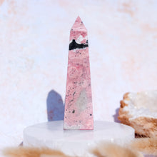 Load image into Gallery viewer, Pink Peruvian Rhodonite Obelisk