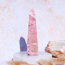Load image into Gallery viewer, Pink Peruvian Rhodonite Obelisk
