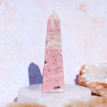 Load image into Gallery viewer, Pink Peruvian Rhodonite Obelisk