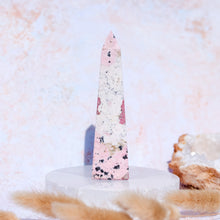 Load image into Gallery viewer, Pink Peruvian Rhodonite Obelisk