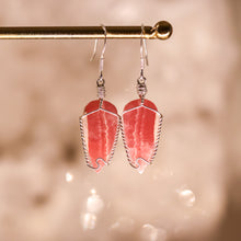 Load image into Gallery viewer, Rhodochrosite Sterling Silver Earrings
