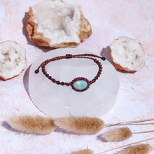 Load image into Gallery viewer, Amazonite Macramé Bracelet