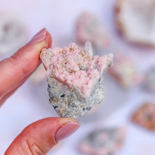 Load image into Gallery viewer, Small Raw Rhodochrosite & Quartz