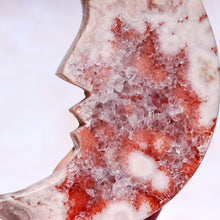 Load image into Gallery viewer, High Grade Pink Amethyst Moon On Stand