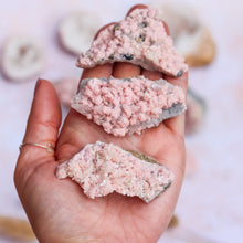 Load image into Gallery viewer, Medium Raw Rhodochrosite & Quartz