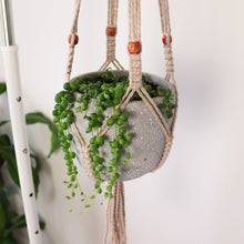 Load image into Gallery viewer, Sand Macrame Plant Hanger