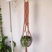 Load image into Gallery viewer, Pink Peach Macrame Plant Hanger