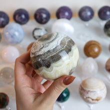 Load image into Gallery viewer, Zebra Aragonite Sphere