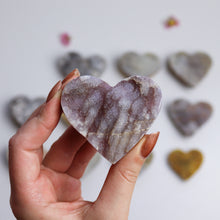 Load image into Gallery viewer, Chalcedony Druzy Heart
