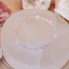 Load image into Gallery viewer, Rose Quartz Sterling Silver Bracelet