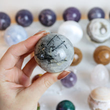 Load image into Gallery viewer, Tourmaline Quartz Sphere