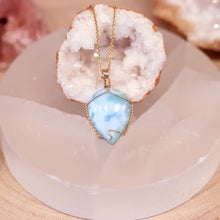 Load image into Gallery viewer, Larimar 14ct Gold Fill Necklace