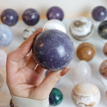 Load image into Gallery viewer, Large Lepidolite Spheres