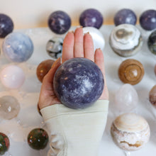 Load image into Gallery viewer, Large Lepidolite Spheres