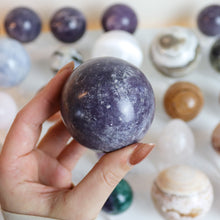 Load image into Gallery viewer, Large Lepidolite Spheres