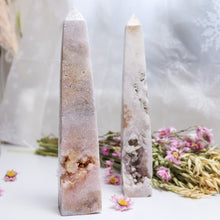 Load image into Gallery viewer, Large Pink Amethyst Obelisk