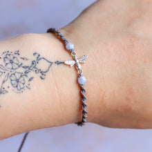 Load image into Gallery viewer, Bee Macramé Bracelet