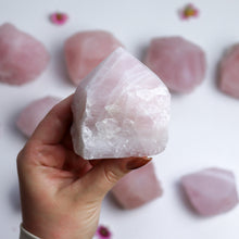 Load image into Gallery viewer, Rose Quartz Cut Base Point