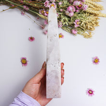 Load image into Gallery viewer, Large Pink Amethyst Obelisk