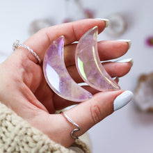 Load image into Gallery viewer, Aura Rose Quartz Moon