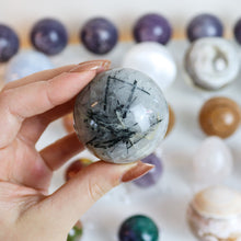 Load image into Gallery viewer, Tourmaline Quartz Sphere