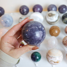 Load image into Gallery viewer, Large Lepidolite Spheres