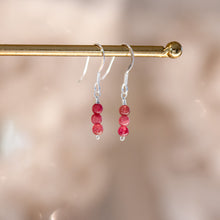 Load image into Gallery viewer, Pink Tourmaline Sterling Silver Earrings