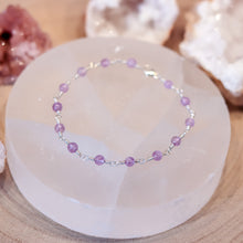 Load image into Gallery viewer, Lavender Jade Sterling Silver Bracelet