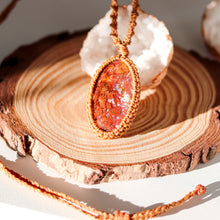 Load image into Gallery viewer, A Grade Moss Agate Macramé Necklace