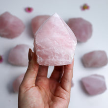 Load image into Gallery viewer, Rose Quartz Cut Base Point