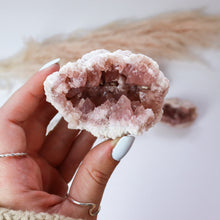 Load image into Gallery viewer, Pink Amethyst Half Geode
