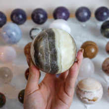 Load image into Gallery viewer, Zebra Aragonite Sphere