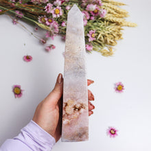 Load image into Gallery viewer, Large Pink Amethyst Obelisk