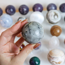 Load image into Gallery viewer, Tourmaline Quartz Sphere