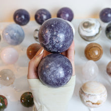 Load image into Gallery viewer, Large Lepidolite Spheres