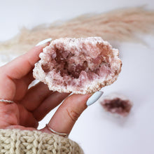 Load image into Gallery viewer, Pink Amethyst Half Geode