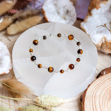 Load image into Gallery viewer, Tigers Eye Sterling Silver Bracelet