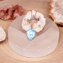 Load image into Gallery viewer, Larimar 14ct Gold Fill Necklace