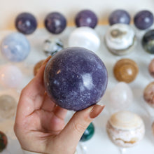 Load image into Gallery viewer, Large Lepidolite Spheres