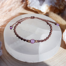 Load image into Gallery viewer, Lavender Jade Macramé Bracelet