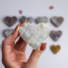 Load image into Gallery viewer, Chalcedony Druzy Heart