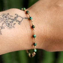 Load image into Gallery viewer, African Turquoise 14ct Gold Fill Bracelet