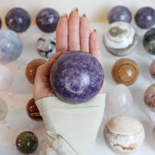 Load image into Gallery viewer, Large Lepidolite Spheres