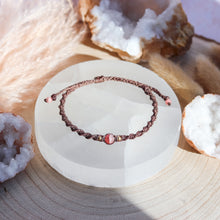 Load image into Gallery viewer, Rhodochrosite Macramé Bracelet