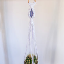 Load image into Gallery viewer, Plant Hanger x Blue Lace Agate Crystal
