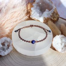 Load image into Gallery viewer, Lapis Lazuli Macramé Bracelet