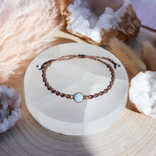 Load image into Gallery viewer, Aquamarine Macramé Bracelet