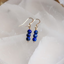 Load image into Gallery viewer, Lapis Lazuli 14ct Gold Fill Earrings